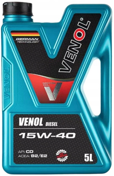 Мінеральна моторна олива Venol Diesel CD 15W-40 5 л (4260037290270)