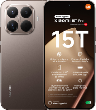 Smartfon Xiaomi 15T Pro 12GB/1TB Mocha Gold (MZB0KV1EU)