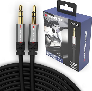 Кабель акустический Monster VME30043 3.5mm AUX Audio Cable 1.5м.