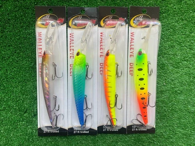 Набор Воблеров для троллинга Bandit Walleye Deep 120mm\17.7g (4шт) (8105-н9)