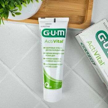 Зубная паста GUM Activital (фтор 1450 ppm, свежий мятный вкус) 75 мл — ежедневный уход за зубами и деснами