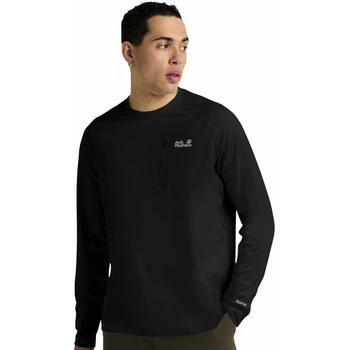 Реглан спортивний PRELIGHT TRAIL CREW M Jack Wolfskin A65168_6000 56-58 Чорний (4064886562539)