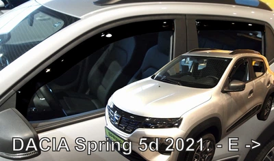 Дефлектори вікон вітровики Dacia Spring 5D Electric 21- вставні 4шт Heko Дачія Спрінг АМ0054465