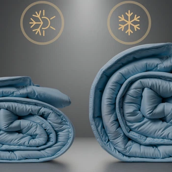 Ковдра шовкова MirSon №1646 Eco Light Blue Silk Kapok 155x215 см супер тепла (2200002652827)