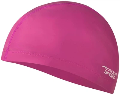 Шапка для плавания Aqua Speed розовый силиконовая унисекс для защиты волос и комфортного плавания