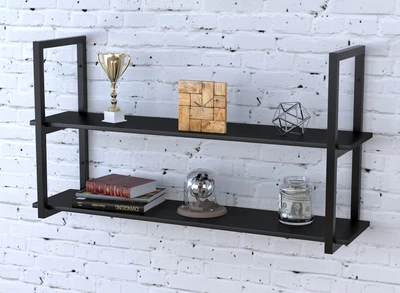 Полка PL-2-18 Loft Design Черный ST7 112 см Черный