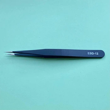 Пинцет антистатический ESD-12, классический, острые концы