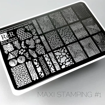 Большая пластина для стемпинга RichColoR MAX PRINT RcR-01