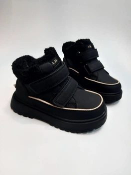 Зимние ботинки для девочки Tom M 11744 A black черные р.27-17.5 см