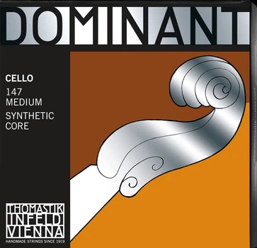 Струны для виолончели Thomastik-Infeld 147 Dominant Synthetic Core 4/4 Medium Tension