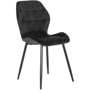 Стілець для кухні та вітальні LUCKY Black Velvet