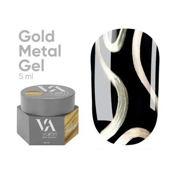 Гель-краска Valeri Gold Metal Gel, золотистый, 5 мл