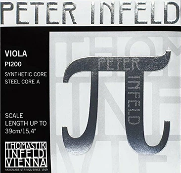 Струны для альта Thomastik-Infeld PI200 Peter Infeld Synthetic Core Steel Core A Up To 39cm 4/4 Medium Tension
