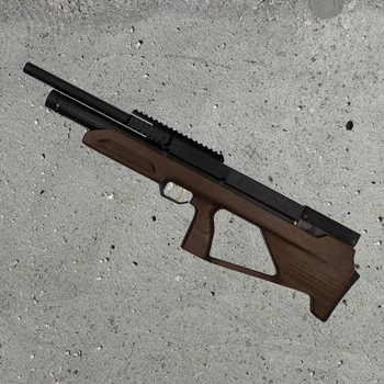 Пневматична гвинтівка Zbroia Козак FC-2 450/230 PCP 4.5 мм — гвинтівка ≈30 Дж, коричневе ложе