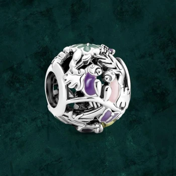 Срібна намистина шарм "Жителі джунглів і листя" Pandora (Пандора) 791620C01