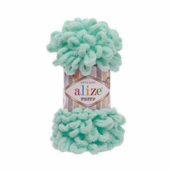 Alize "Puffy" № 19 Колір м'ята Пряжа для в'язання