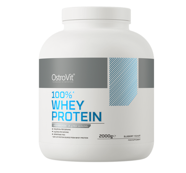 Протеїн Whey Protein 100% OstroVit 2000 гр смак чорничний йогурт