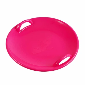 Детские сани-ледянка Л79260, пластиковые, розовый цвет, 60x60x10 см