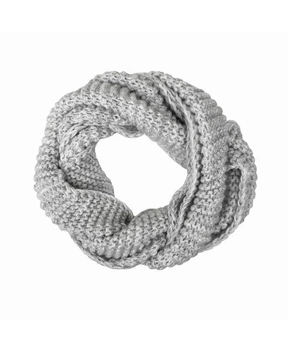 Дитячий теплий снуд коса для дівчинки ARTKNIT 20x115см Світло-сірий (ak42629)