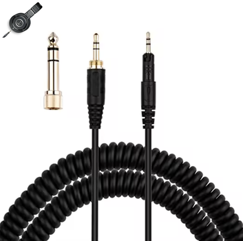 Кабель шнур провід скручений для навушників Audio-Technica ATH-M40X, M50X, M60X, M70X
