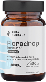Probiotyk Aura Herbals Floradrop immune1 20 kapsułek (5902479614892)