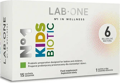 Probiotyk Lab One N°1 Kids Biotic 15 saszetek (5906630600151)