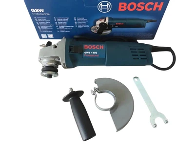 Кутова шліфувальна машина Bosch Professional GWS 1400. Болгарка Bosch 125 мм, потужність 850 Вт / шліфування, різання, пиляння та кварцування