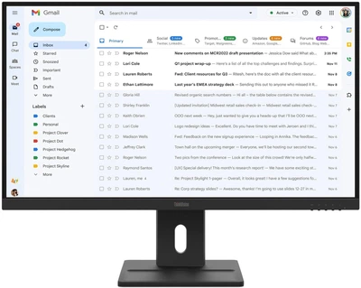 Монітор 27" Lenovo ThinkVision E27-40 Raven Black (64BCMAT4EU)