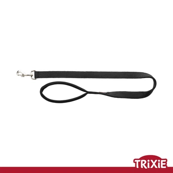 Поводок для собак Trixie 201901 "Premium" длинный, XS-S: 1.80м/15мм, черный (TX-201901) 4011905201917