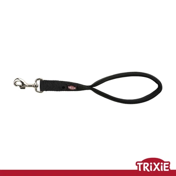 Короткий поводок для собак Trixie 201201 "Premium", M-XL: 37см/25мм, черный (TX-201201) 4011905201214