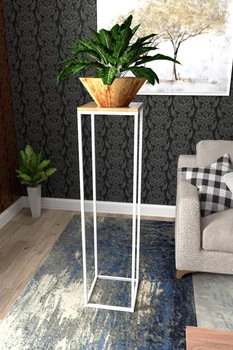 Подставка под цветы в стиле лофт EcoLoft Алтара Белая DSP-1272W