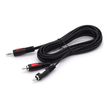 Audio Кабель Cabletech Eco-line jack 3.5 - 2RCA Cable 1м Black
