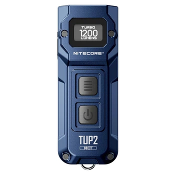 Наключний ліхтар із OLED дисплеєм Nitecore TUP2 MCT, синій (1200лм,125м, 1300мАг)