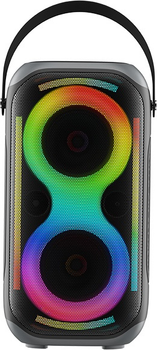 Портативна колонка Tracer Poweraudio King 2 BT TWS 50W RGB Black (TRAGLO47610)