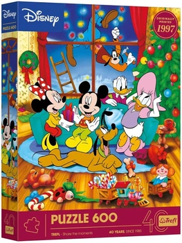 Пазли Trefl - Trefl 40th anniversary. Міккі Маус та друзі / Disney / Trefl / 600 елементів (37602)