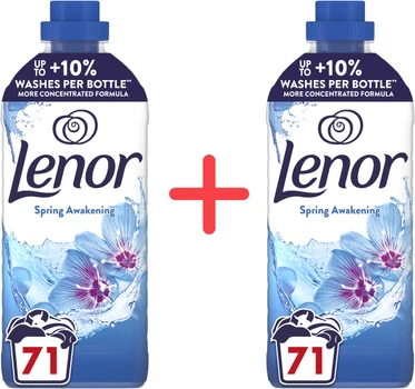 Упаковка кондиціонерів для білизни Lenor Пробудження весни 142 цикли прання 1.491 л + 1.491 л (8700216724074_1)