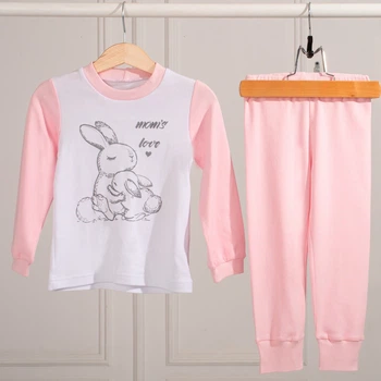 Дитяча піжама з довгим рукавом унісекс Trendy Tot 03-01408 рожевий 104 см (4 роки)