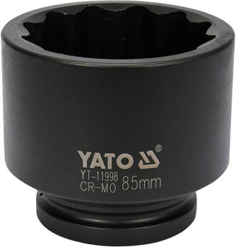 Головка YATO 12-гранн. торцева ударна 1" 85 x 102 мм (YT-11998)