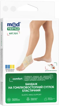 Бандаж на гомілковостопний суглоб MedTextile еластичний середнього ступеня фіксації M 1 шт. (4820137293535)