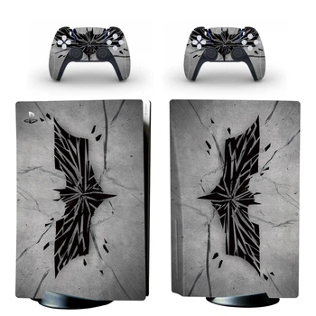 Виниловые наклейки на PS5 Disk Drive version и геймпад DualSense Batman Sony PlayStation 5 игровая консоль Skin (PV5068)