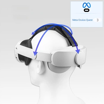 Ремінець із кріпленням для голови Head Strap для VR окулярів віртуальної реальності Meta Oculus Quest 3 | Skin Friendly матеріали: м'яка накладка на голову та задня частина