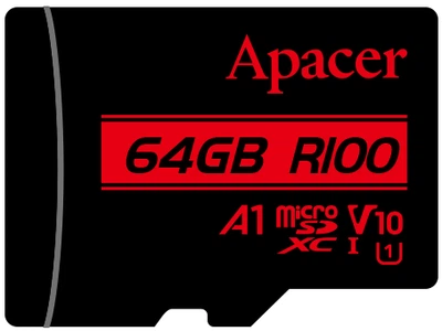 Карта пам'яті Apacer microSDXC 64GB UHS-I U1 (AP64GMCSX10UB-RA)