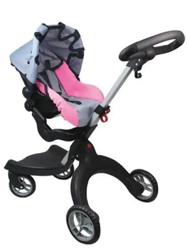 Візочок для ляльок Swede з поворотним сидінням та регульованою ручкою Q9613 (5902496202508)