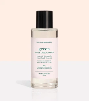 Масло для снятия лака Manucurist GREEN 100 мл – без ацетона, 99% натуральных ингредиентов.