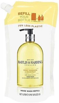 Жидкое мыло для рук - Baylis & Harding Sweet Mandarin & Grapefruit Hand Wash Refill (дой-пак) 1000ml (1307981-25759803)