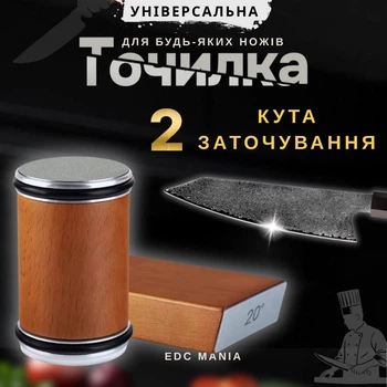 Алмазна роликова точилка (2 кута заточування)