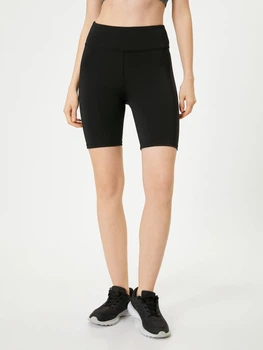 Спортивные шорты женские Koton 5WAK40010NK XS Черные (8684287612792)