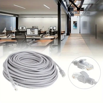 Патч Корд LAN Кабель для роутера 9 м UTP RJ45 Ethernet CAT 5e (0_32145)