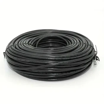 Патч Корд LAN Интернет-кабель 150м UTP CAT5e Черный (0_31312)