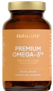 Харчова добавка Natu.Care Premium Omega 3 TG 750 мг 60 таблеток (5905943690002)